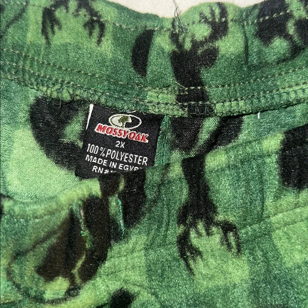 Mens Size 2X Mossy Oak with Moose Pattern Pajama Pants.
